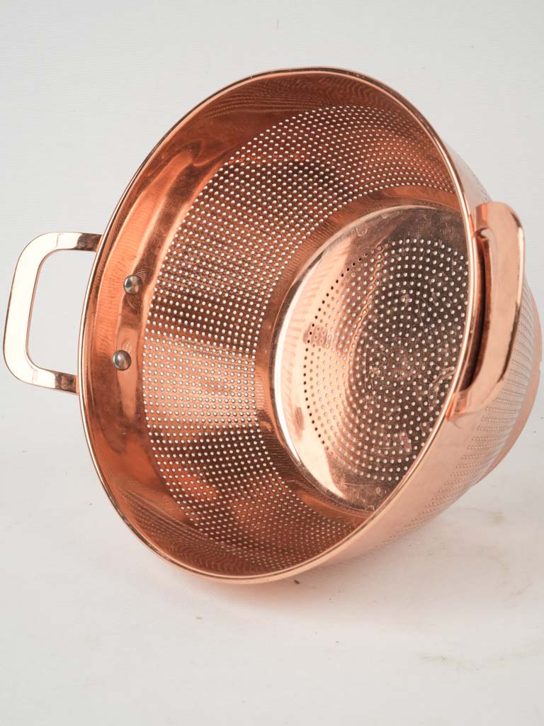 Classic, Artisanal, Copper Colander