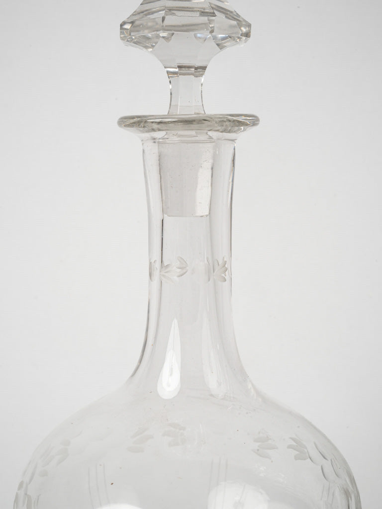 Refined French glass carafe set