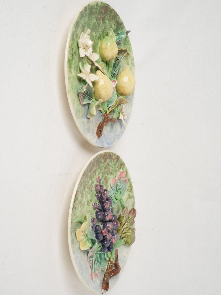 Timeworn relief-design wall ceramics