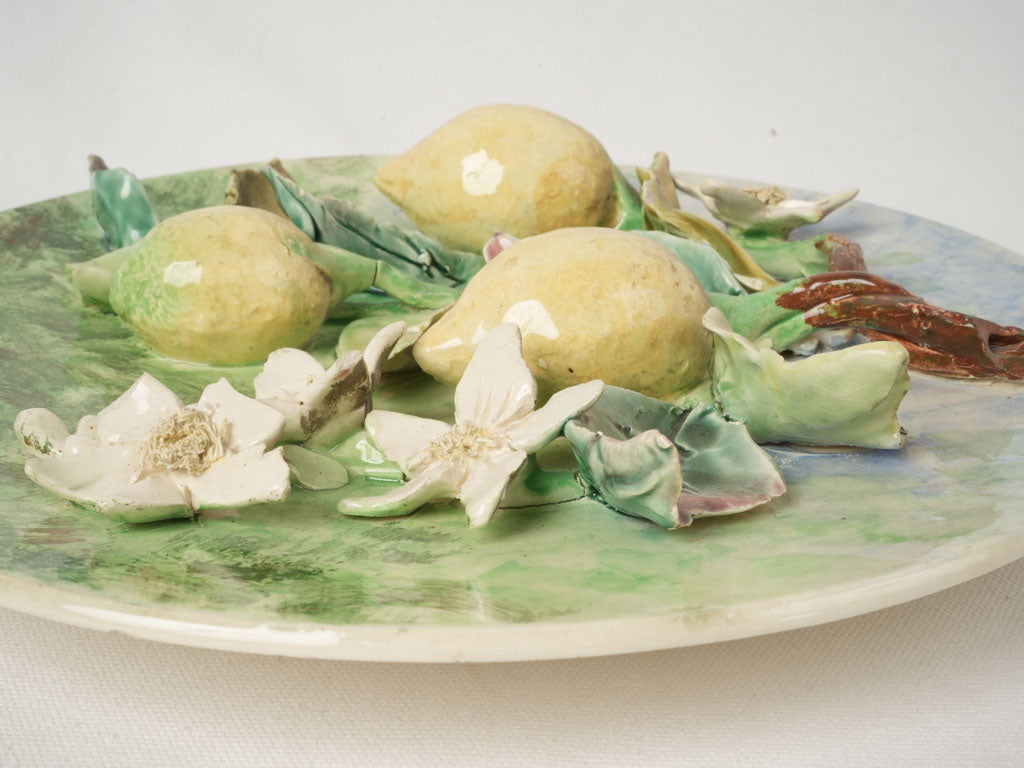Expressive brushwork faience ceramics