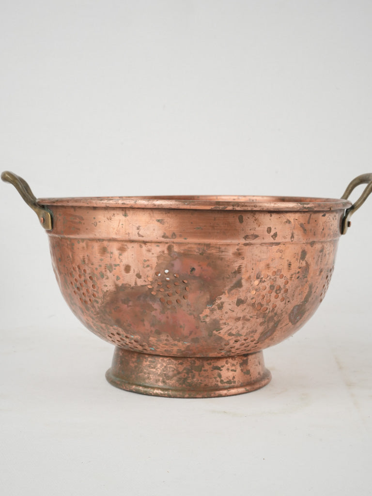 Rustic Antique Copper Strainer