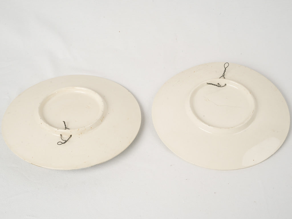 Abstract-painting inspired vintage plates
