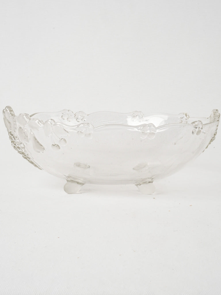 Intricate vintage fruit serving bowl