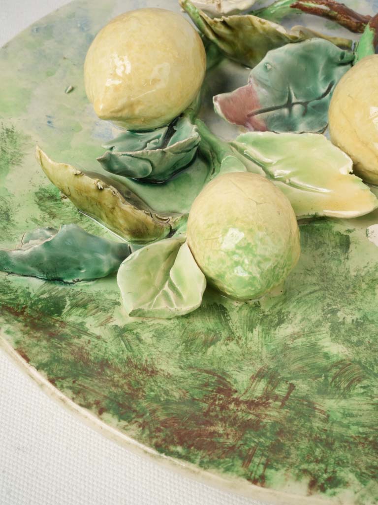 Rustic Mediterranean-style fruit plates