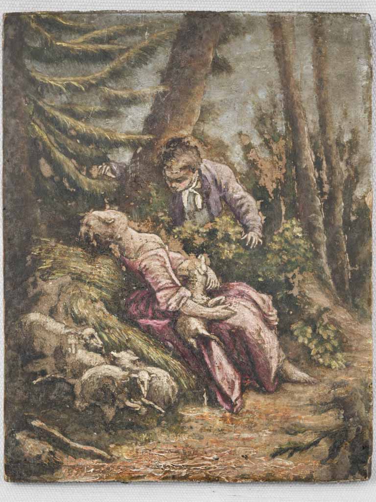 Vintage intricate oil painting artwork