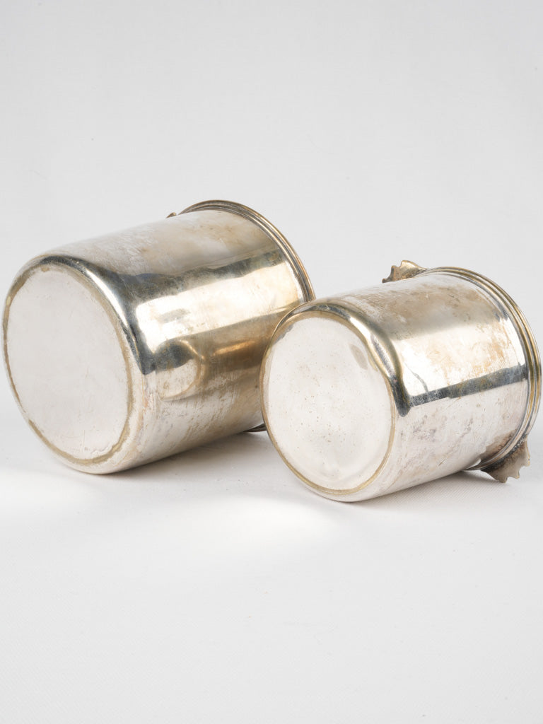 Provincial silvered antique ice holder