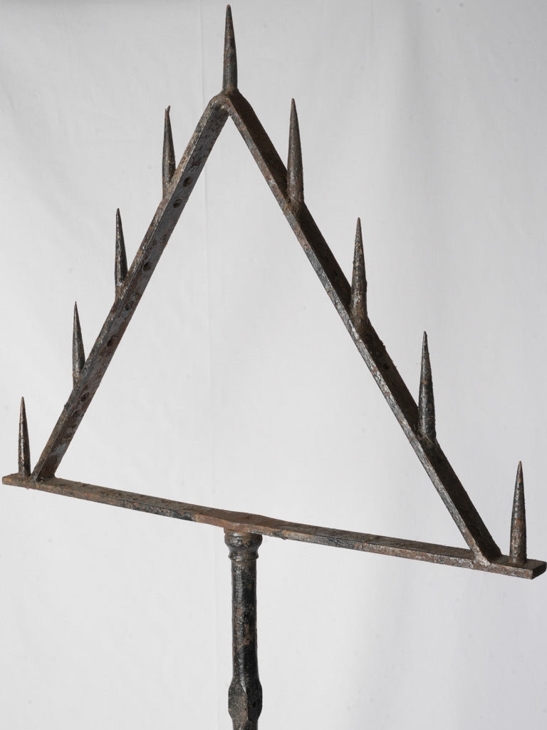 Antique Iron Floor-Standing Pricket Candlestand - 72"