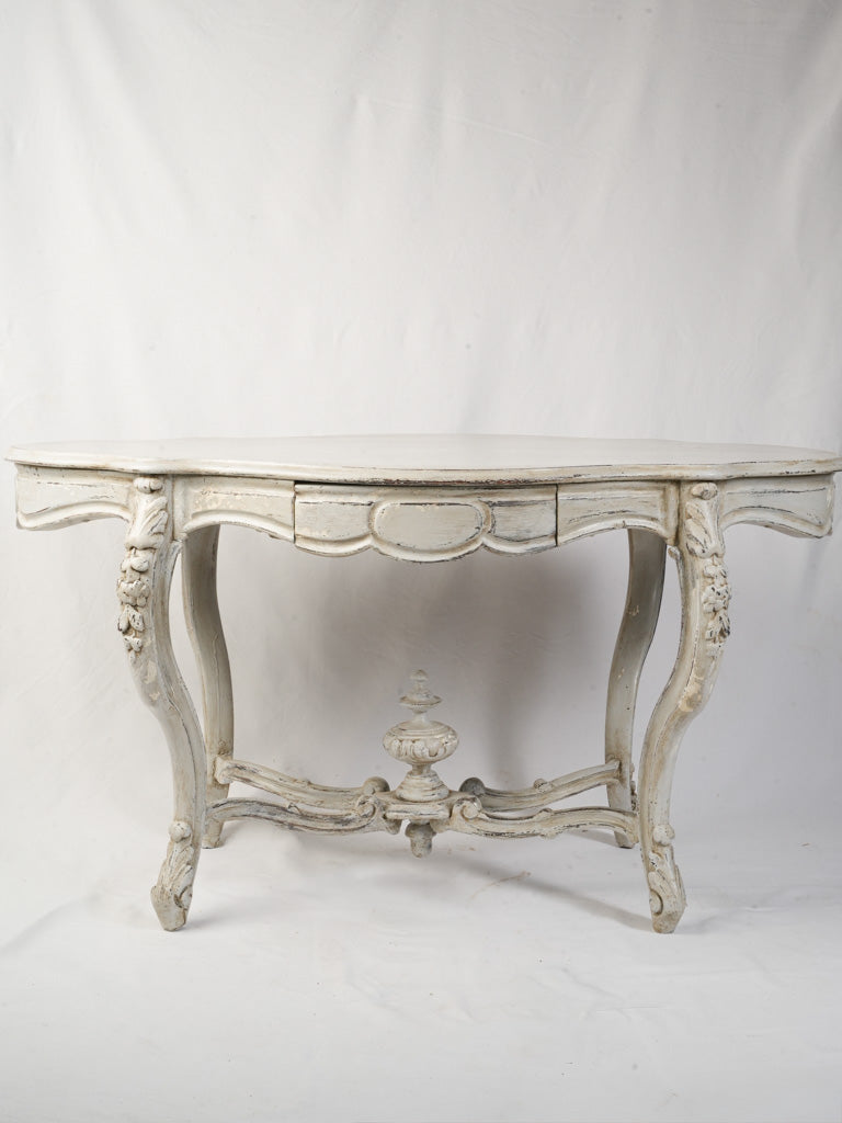 Early 20th Century French Rococo Revival Center Table w/ 2 Drawers - 51¼"