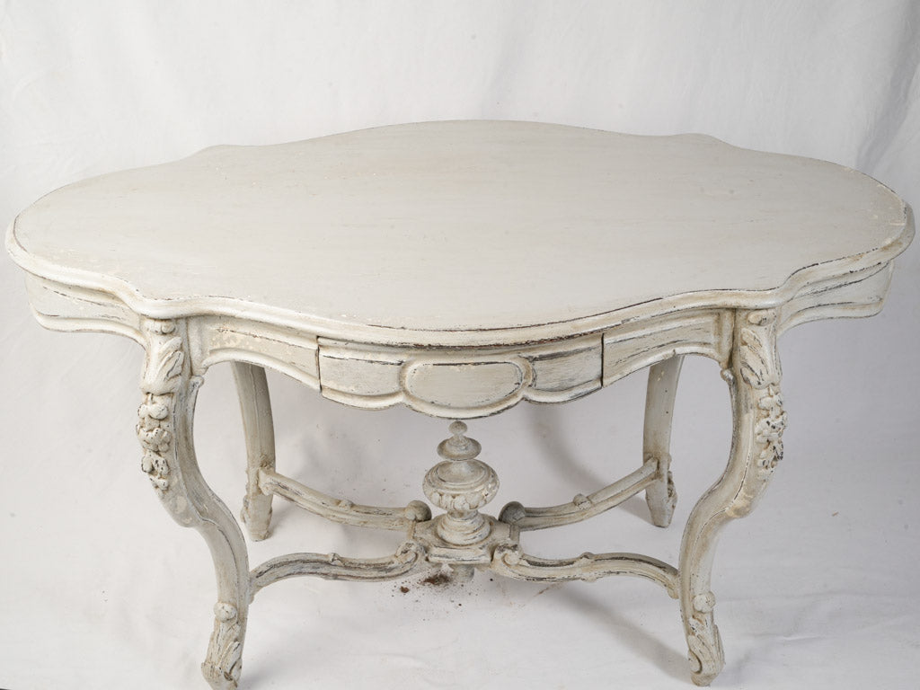 Early 20th Century French Rococo Revival Center Table w/ 2 Drawers - 51¼"