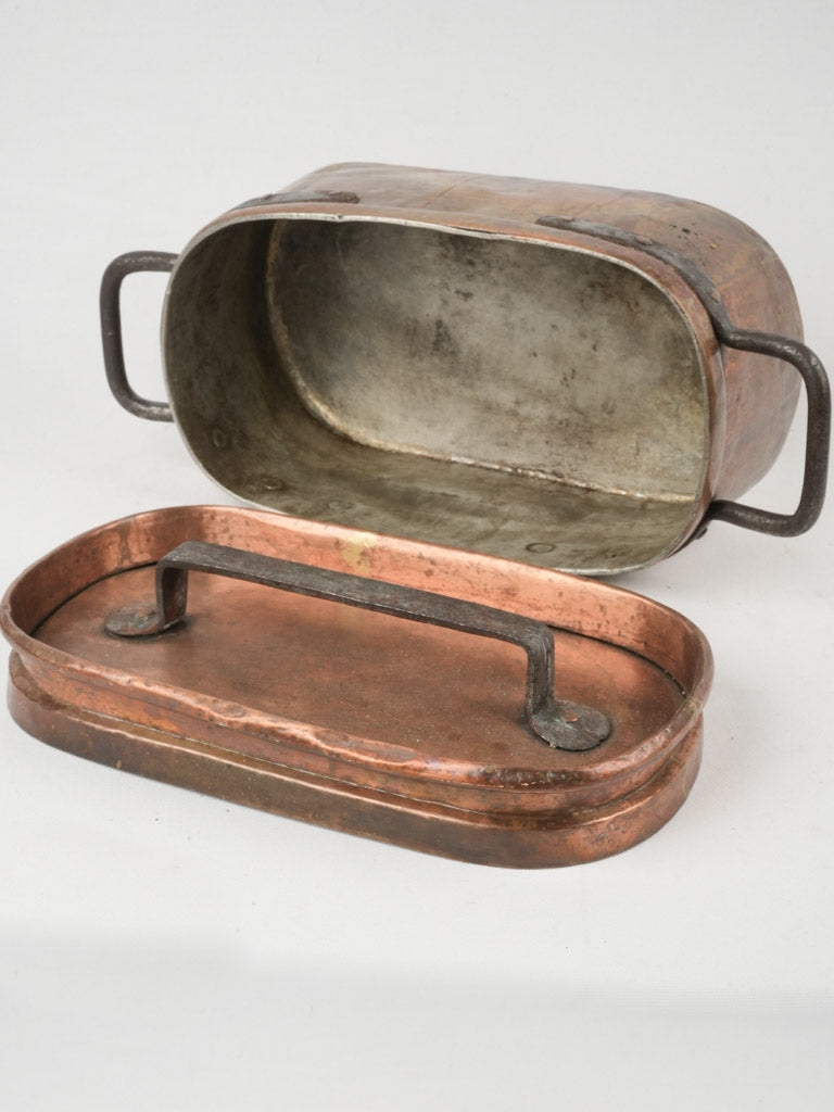 Traditional Provence copper Daubiere pot