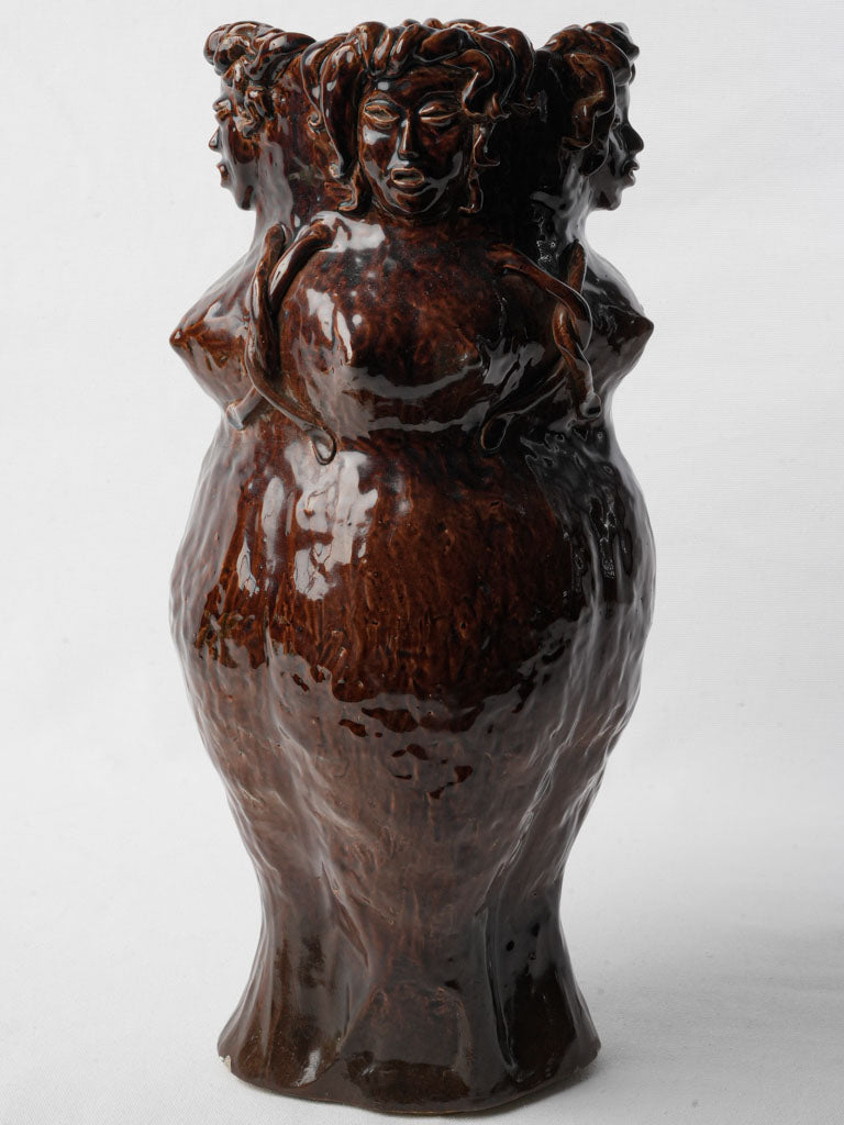 Handcrafted mid-century ceramic vase