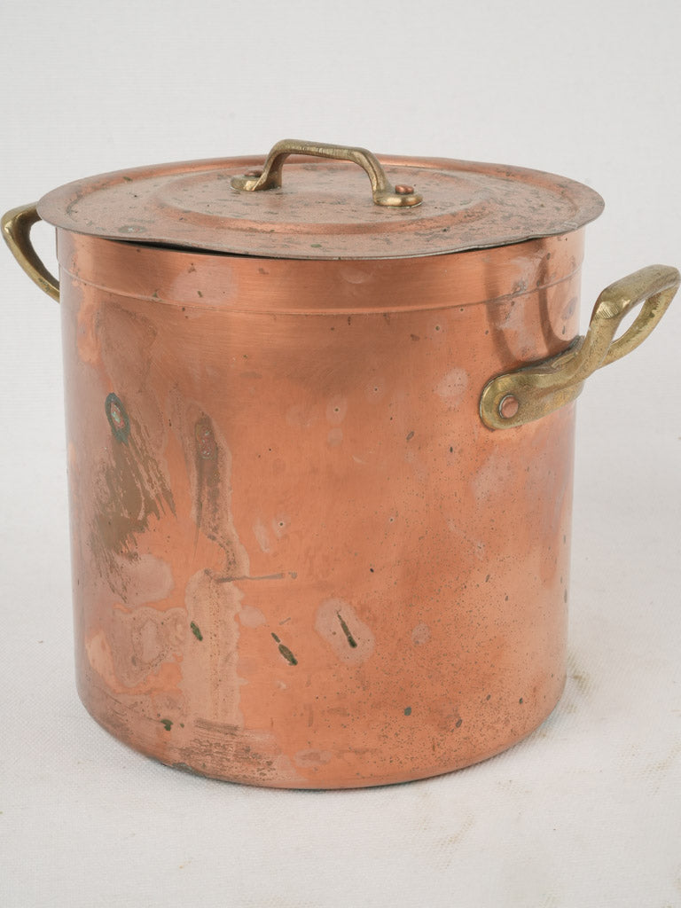 Petite French copper saucepan for cooking