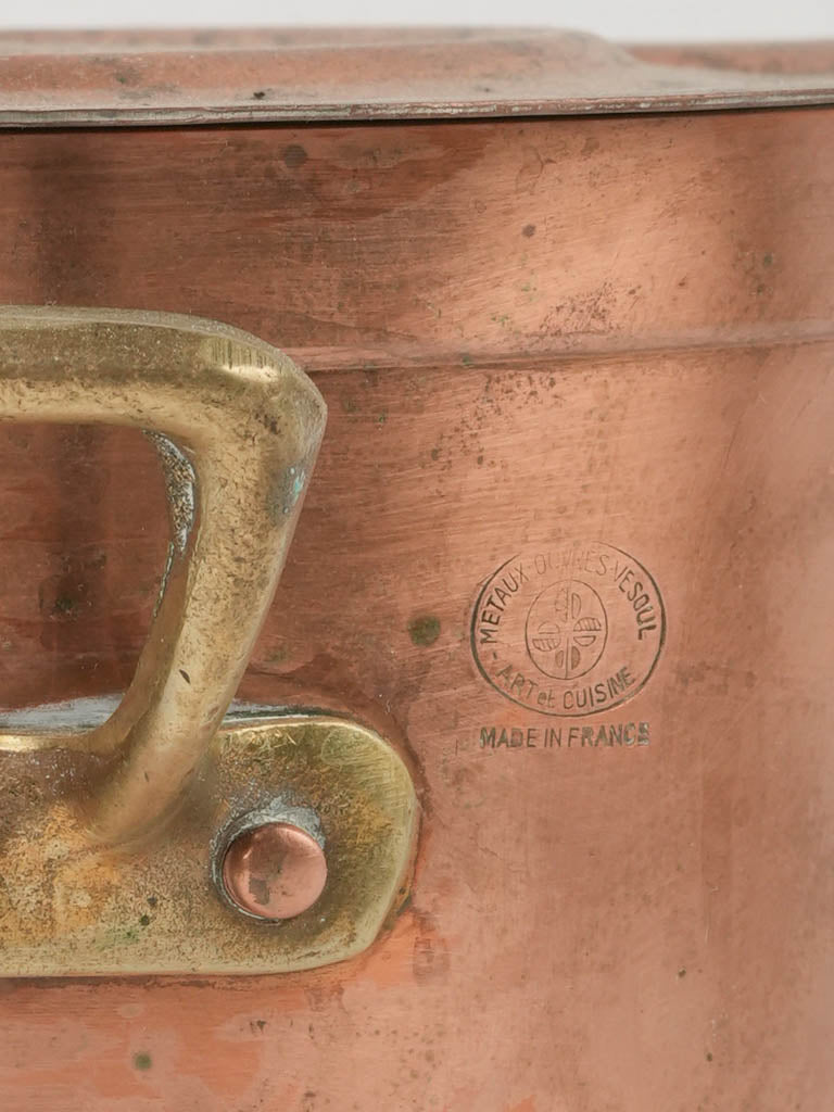 Stylish copper cookware for traditional kitchen