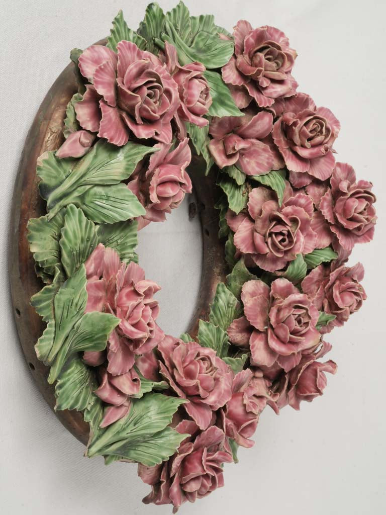 Opulent vintage floral wreath