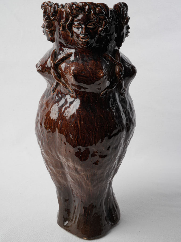 Intricately designed ceramic artwork