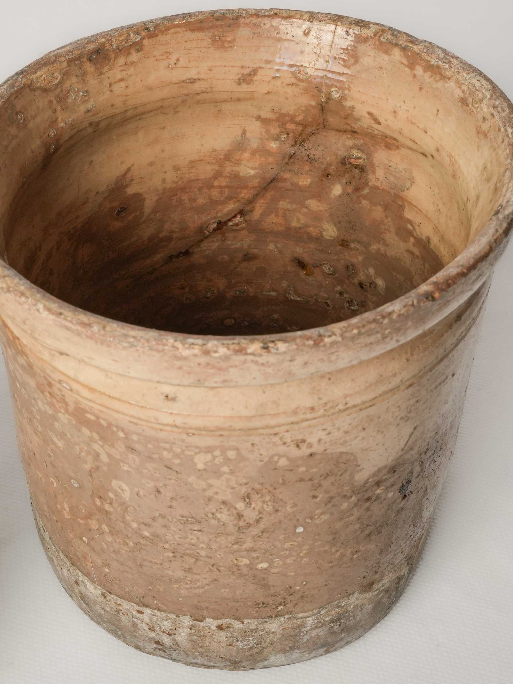 Rustic French Lidded Preserve Pot, 19th Century - 7"