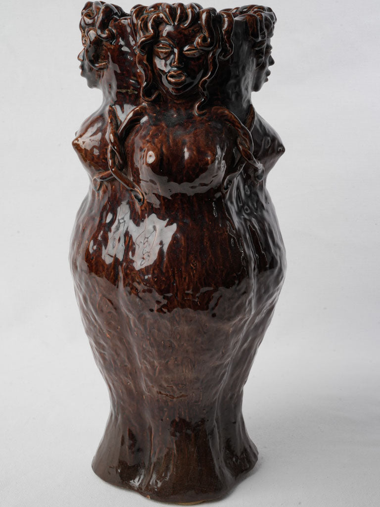 Textured surrealist ceramic piece