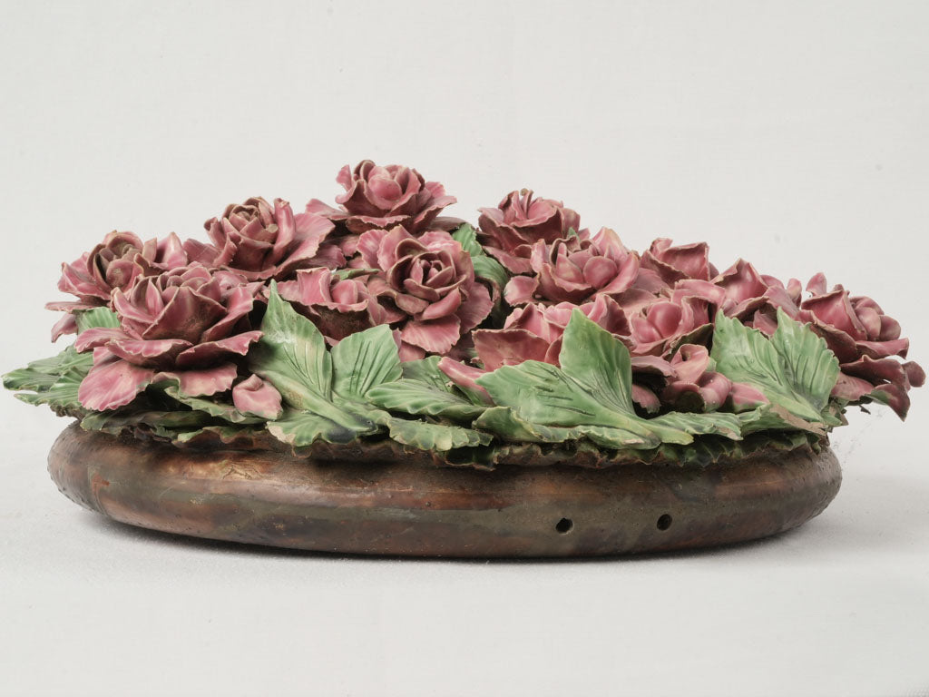 Delicate antique ceramic accent