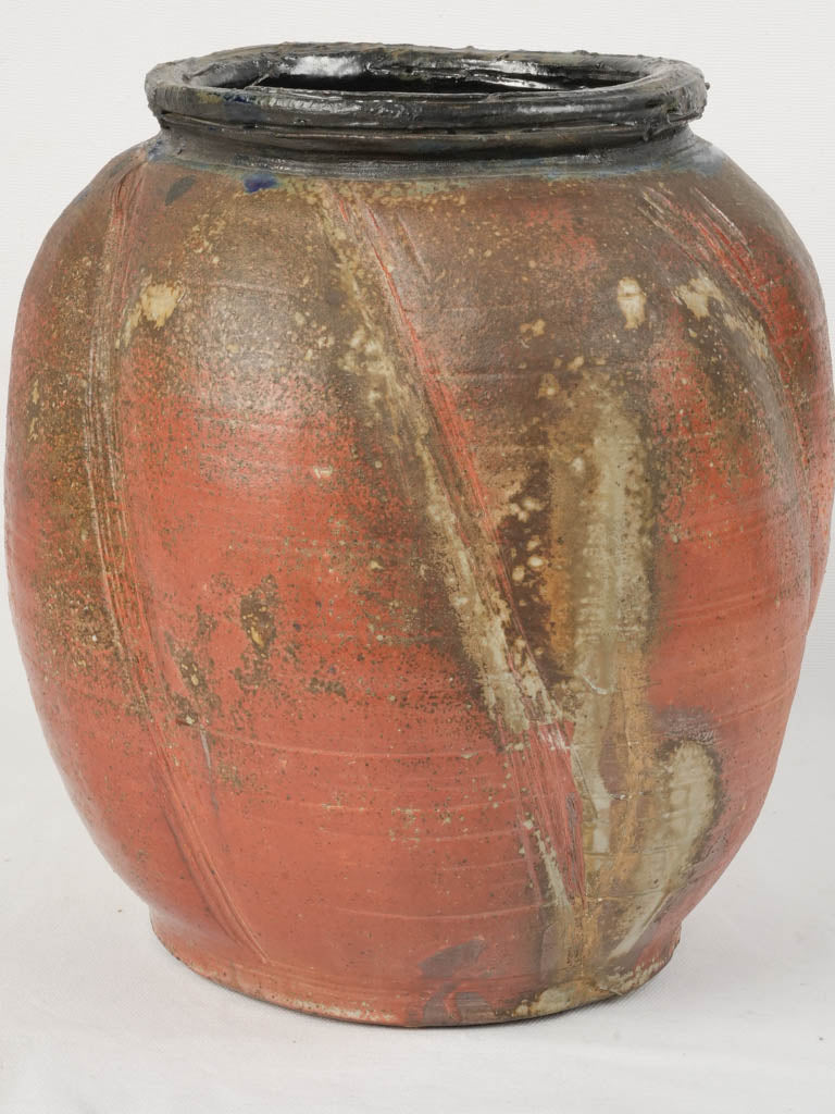 Opulent gilded stoneware vase