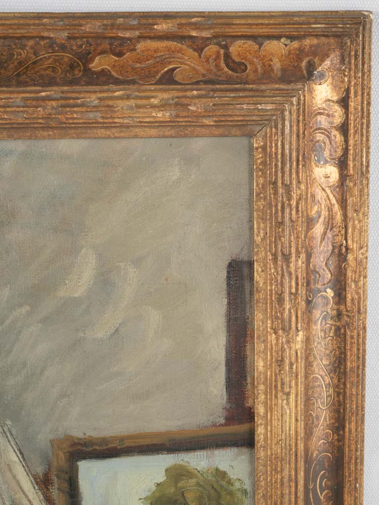 Vintage signed Jourdan interior artwork