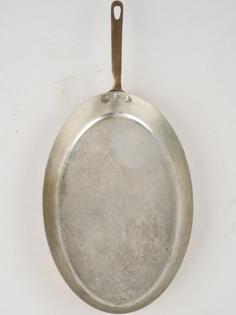 Durable copper oval sauté cookware