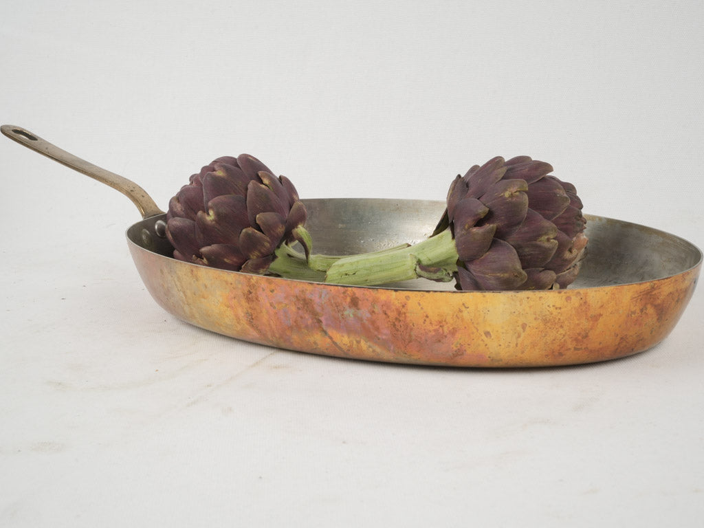 Elegant contemporary copper frying cookware