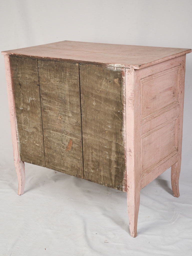 Antique Petite Louis XVI Commode Sauteuse w/ Blush Patina - 33¾" x 34¼"