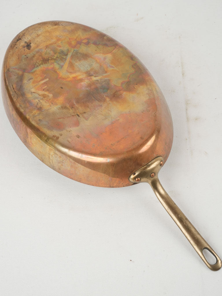 Timeless French brass-handled sauté pan