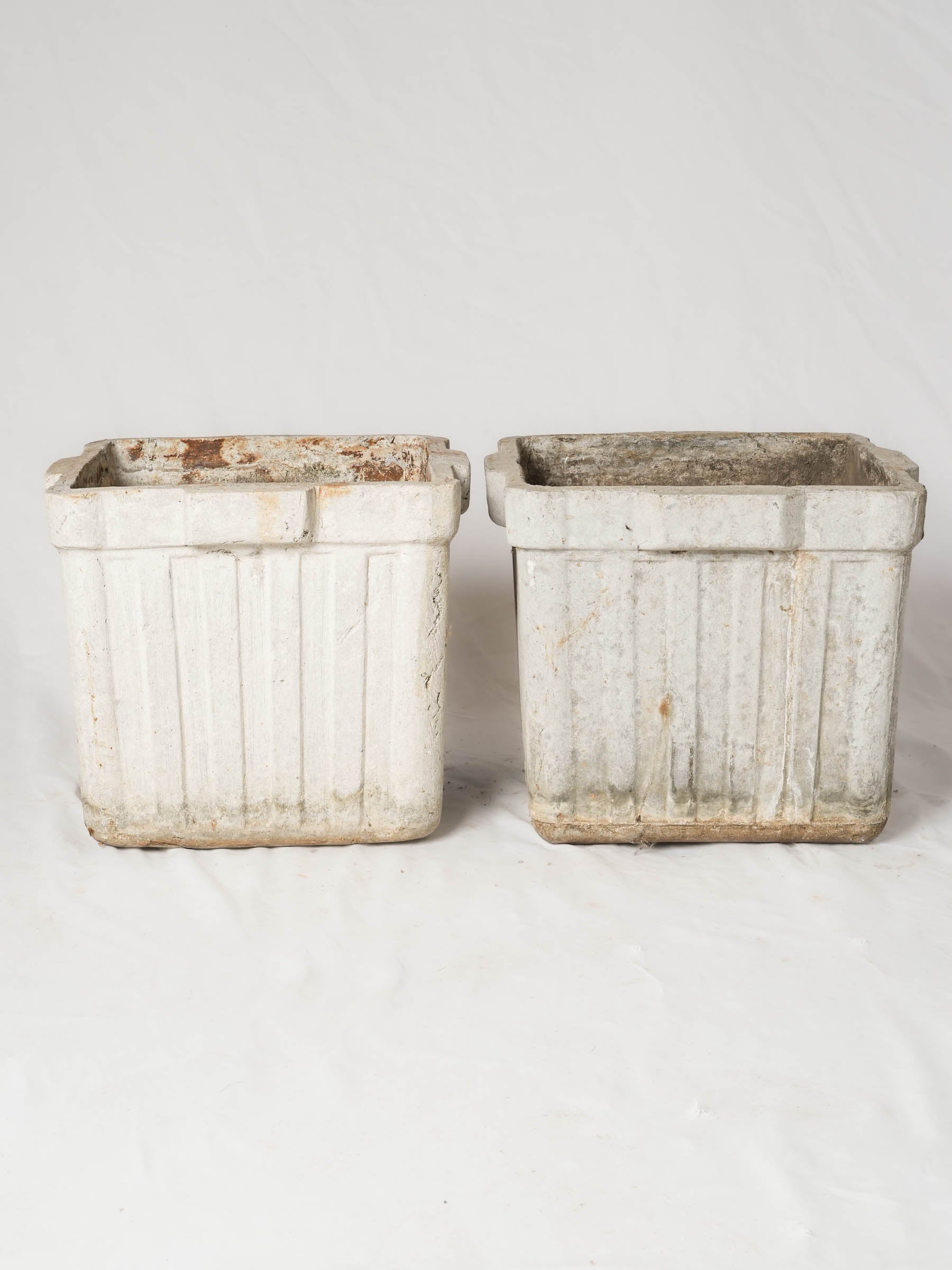 Pair of Mid-Century Square Garden Planters, Attributed to Willy Guhl - 14¼" x 17" x 17"
