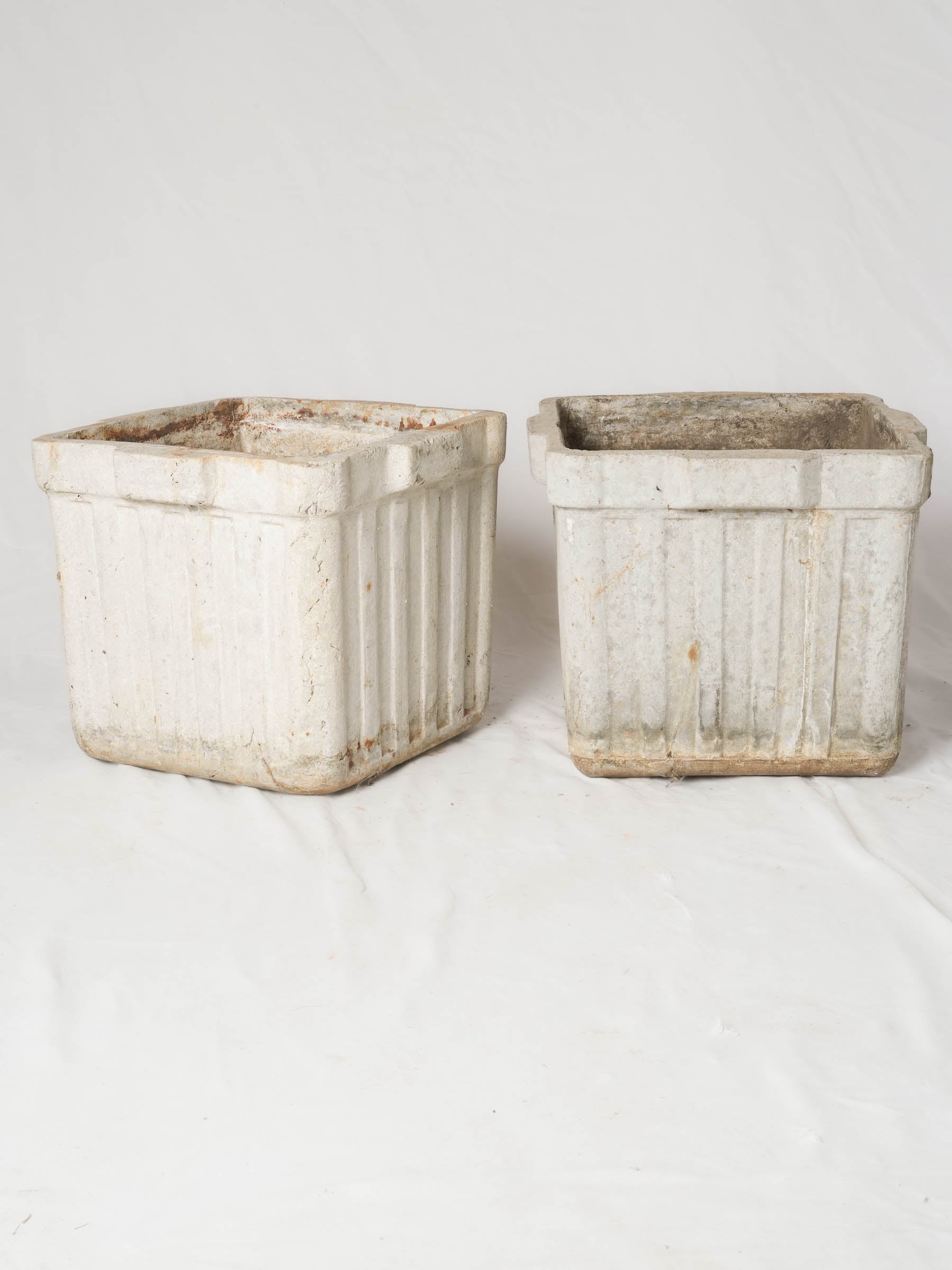 Pair of Mid-Century Square Garden Planters, Attributed to Willy Guhl - 14¼" x 17" x 17"