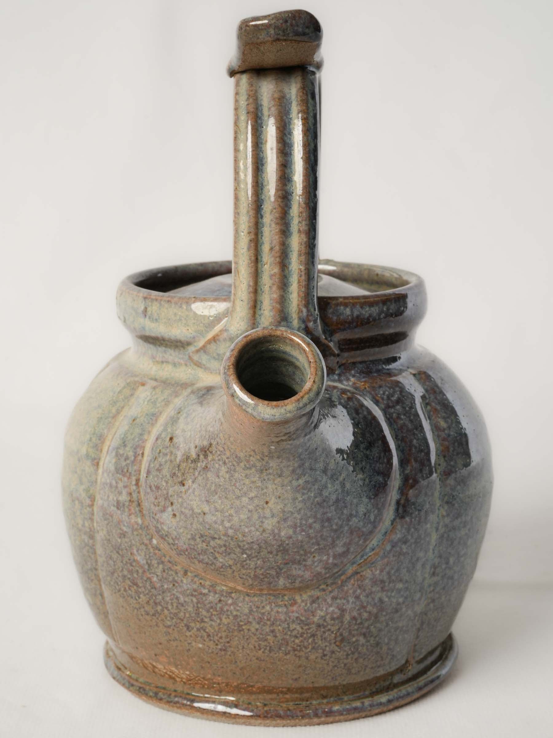 Corsican Studio Ceramic Teapot w/ Handsome Mottled Glazed - 9½"