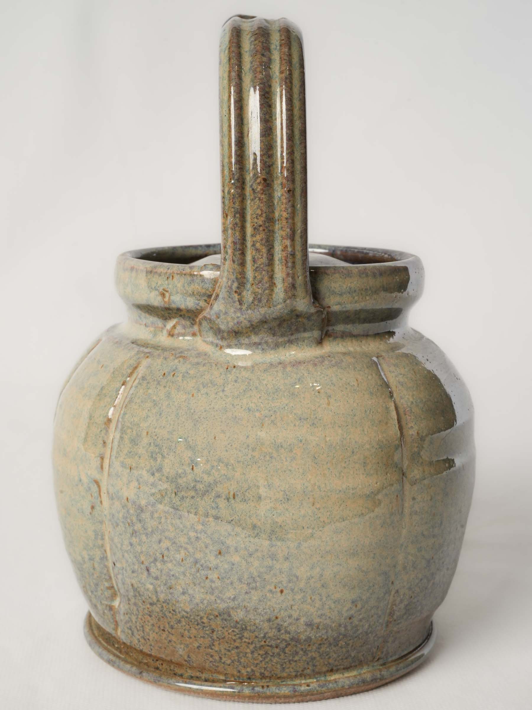 Corsican Studio Ceramic Teapot w/ Handsome Mottled Glazed - 9½"