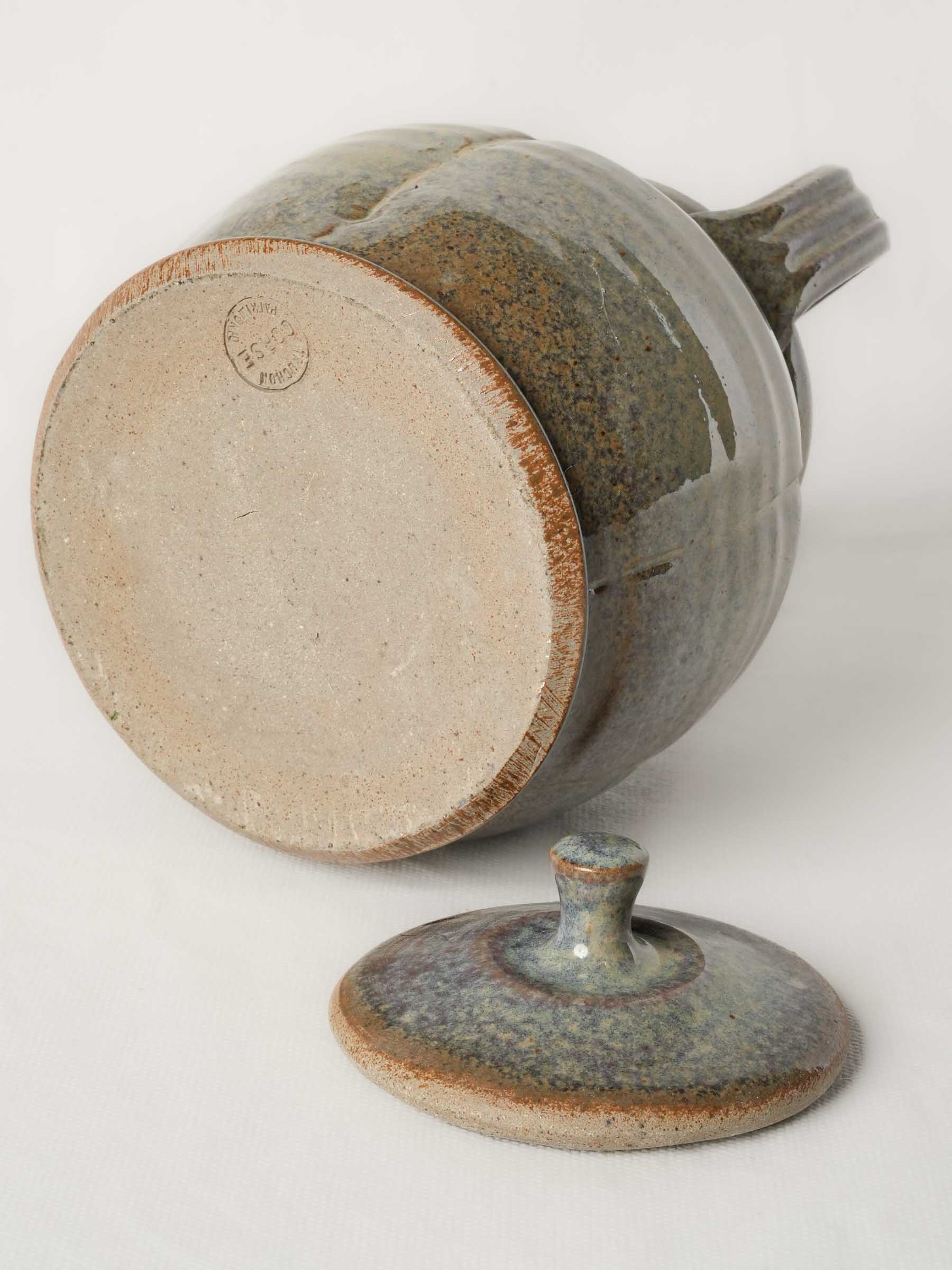 Corsican Studio Ceramic Teapot w/ Handsome Mottled Glazed - 9½"