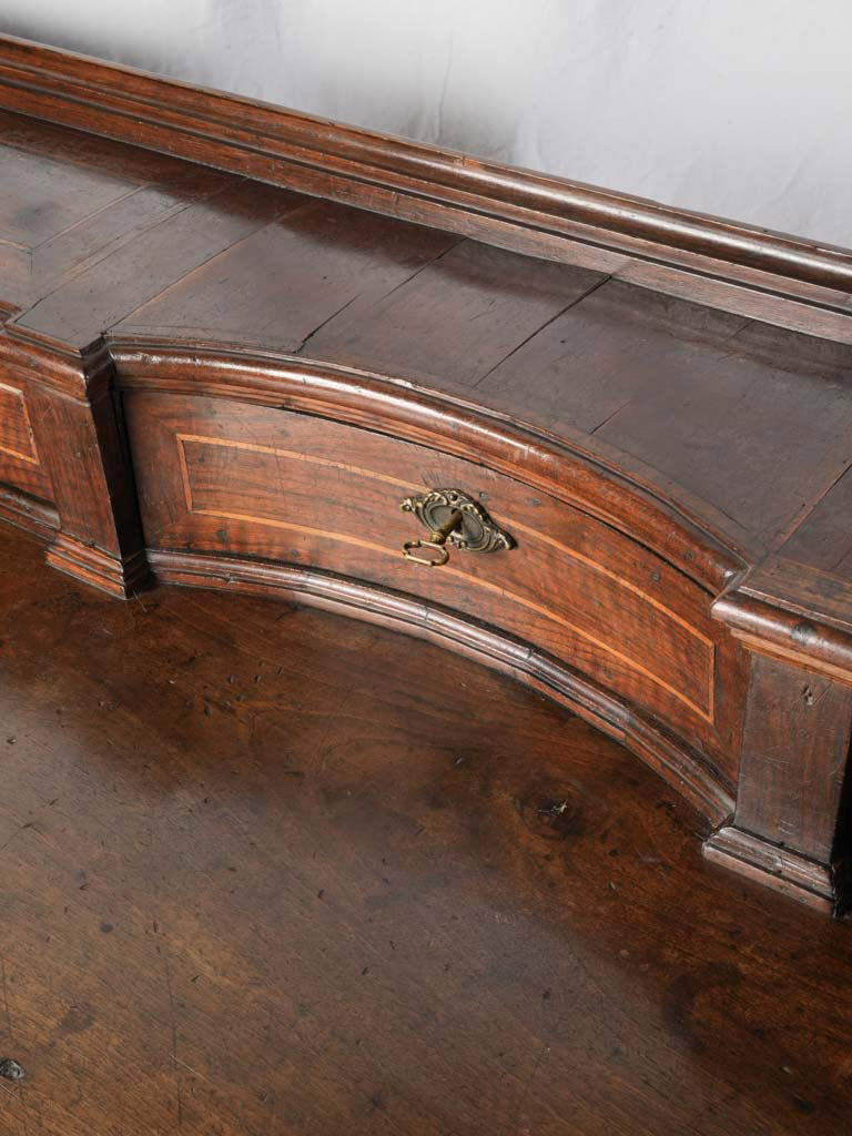 Sculptural Walnut Writing Desk from Northern Italy Circa 1800 - 59"