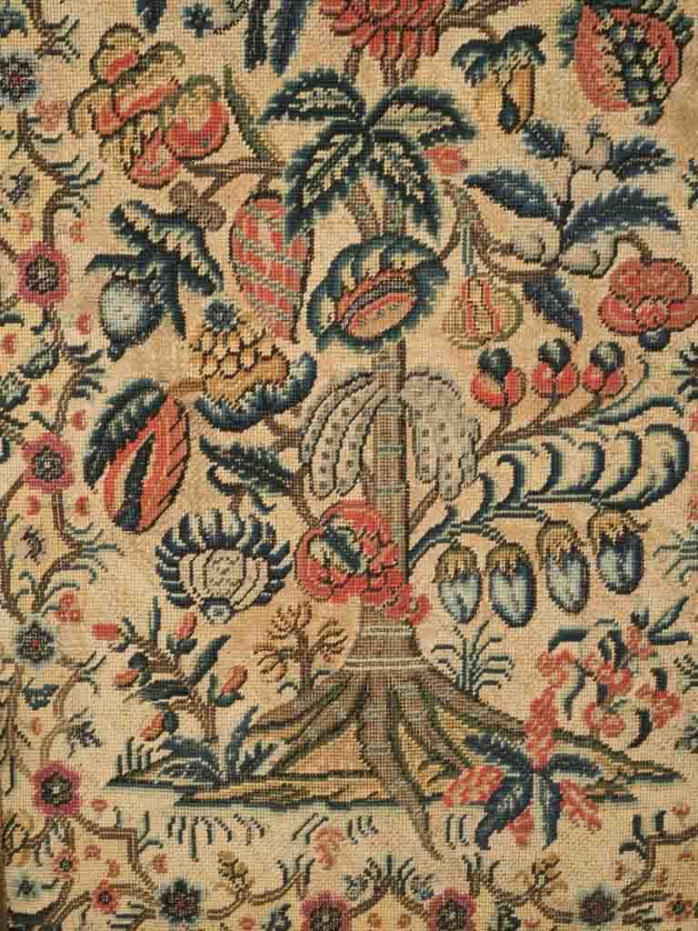 Timeworn carved wood screen
