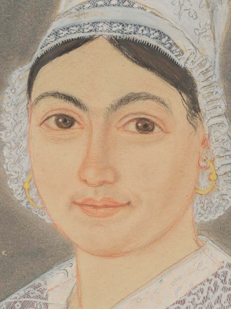Elegantly dressed lady portraiture art