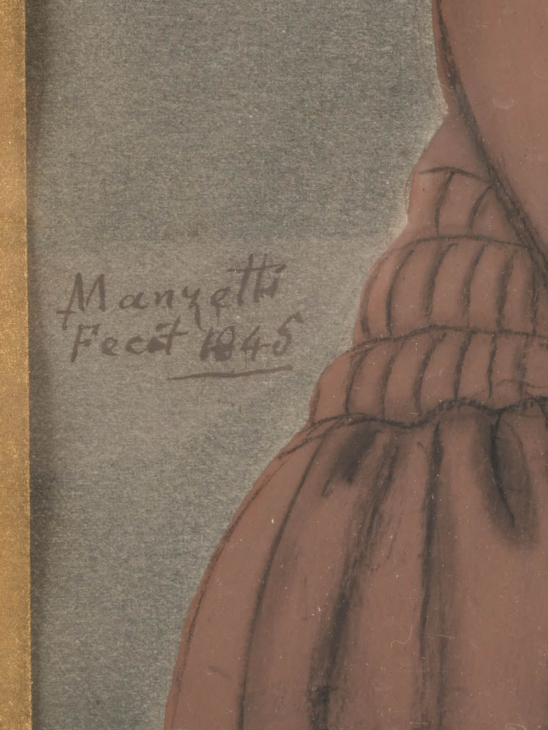 Detailed lace fashion historical portrait