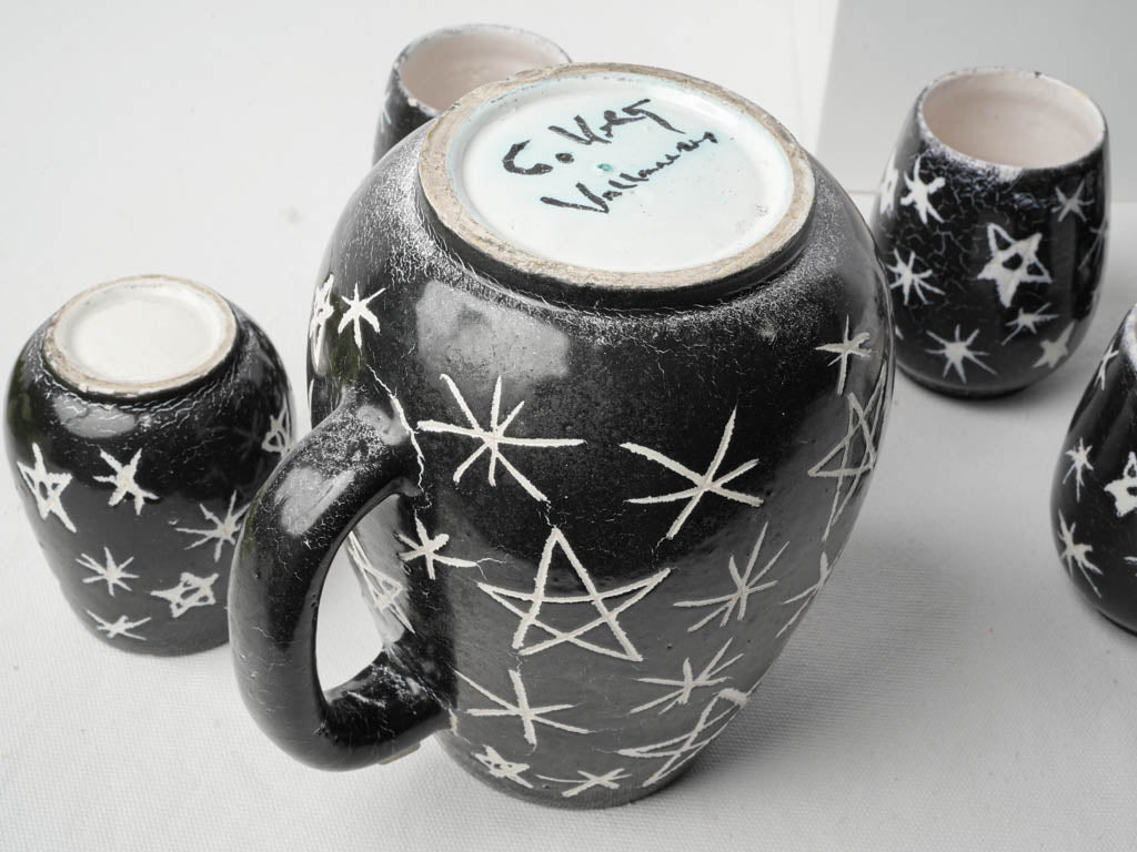 Functionally artistic vintage drink set