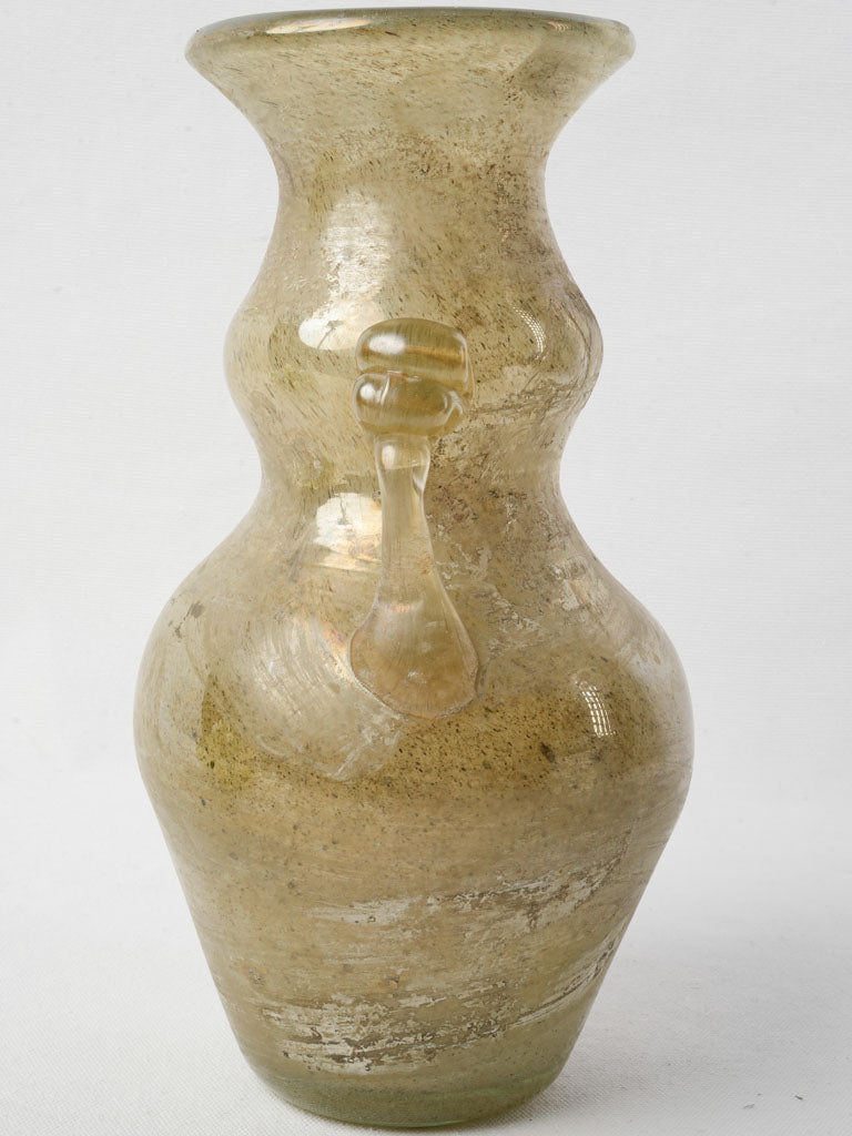 Classic curved-handle Murano vase