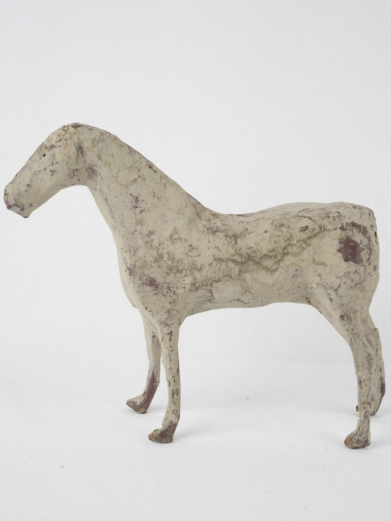 Aged Papier Mâché Horse Collectible