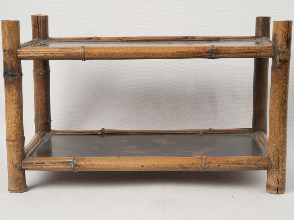 Exotic refined lacquer side table