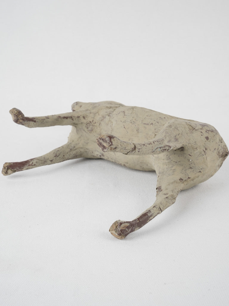 Antique Papier Mâché Horse Sculpture