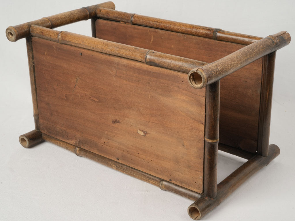 Timeless classic bamboo side table