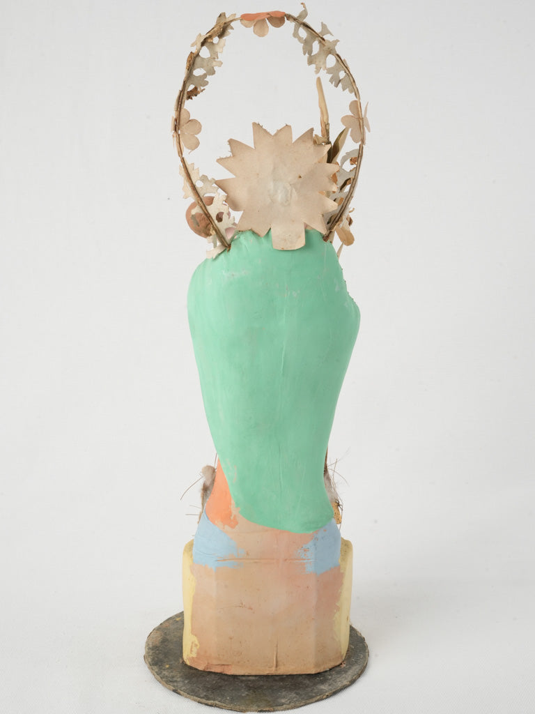 Hand-painted religious sculpture