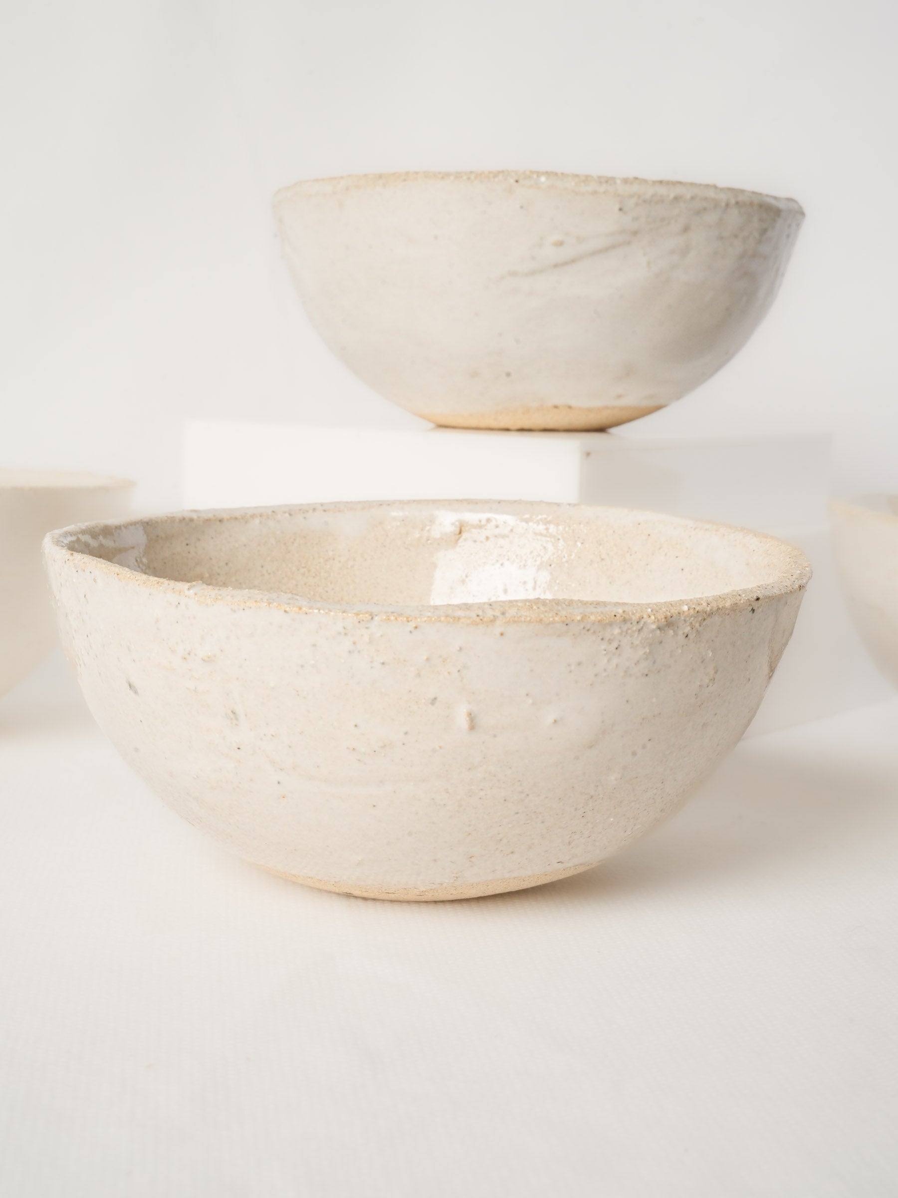 Set of Four Small Artisan Ceramic Bowls - 5½"