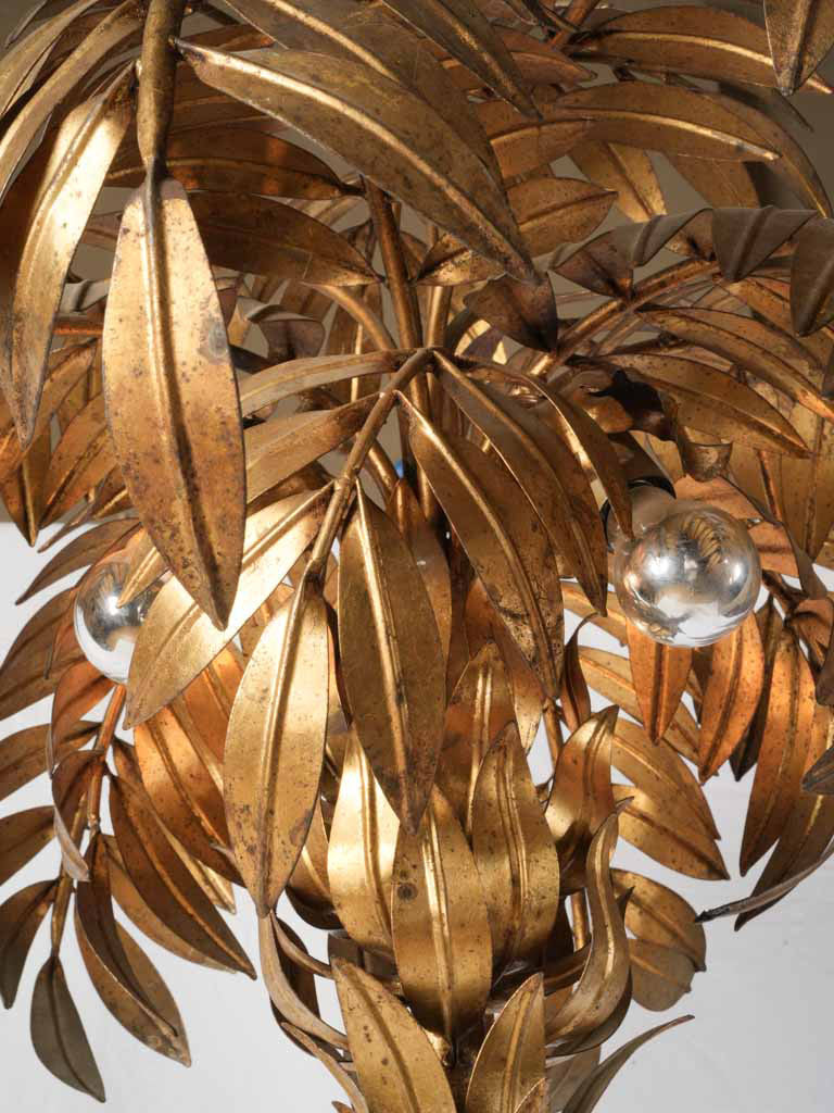 Hand-cut leaf design floor lamps