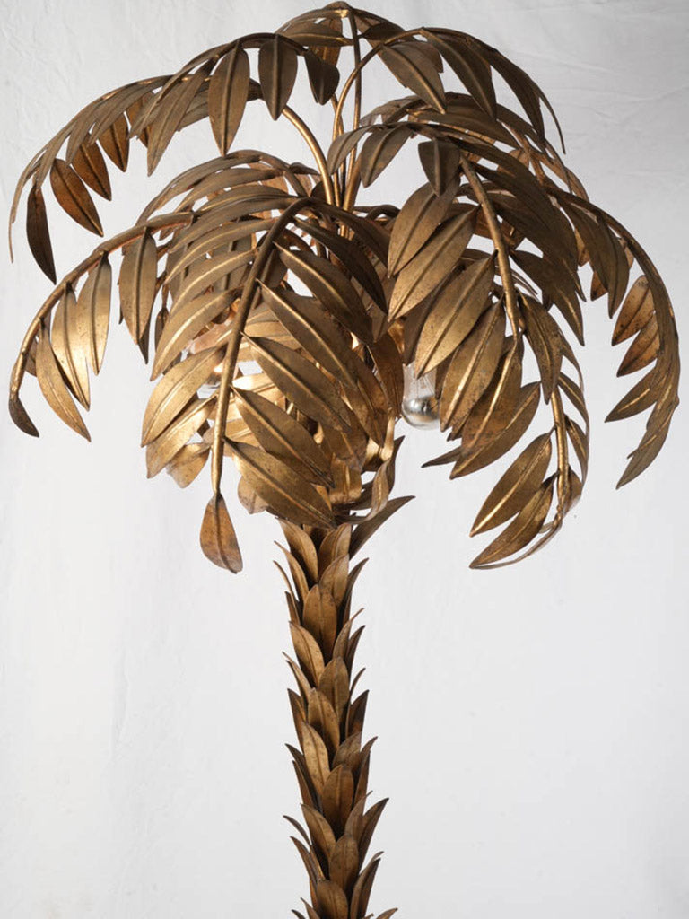 Crafted coastal mid-century lamp pair
