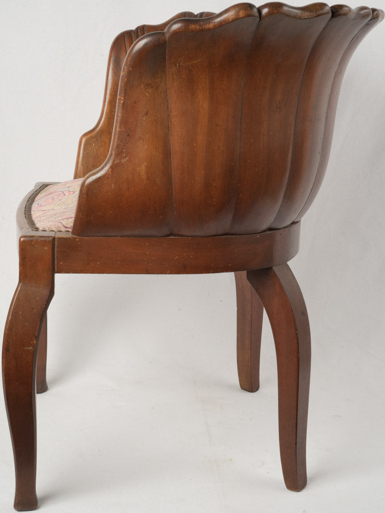 Intricate upholstery bathroom accent chair