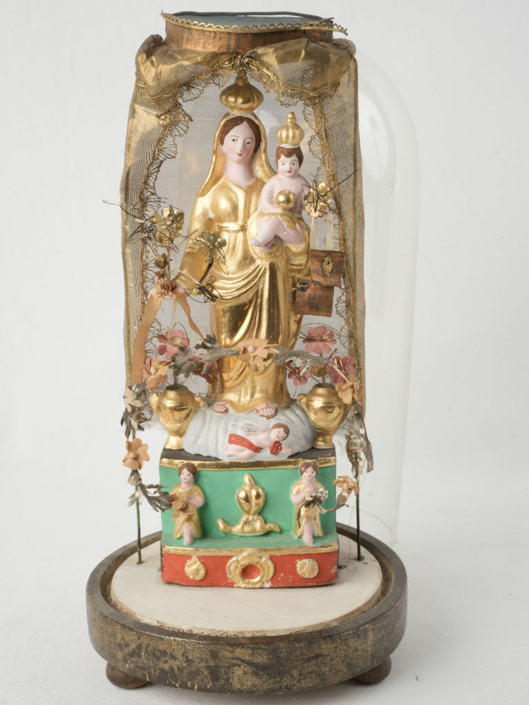 Antique terracotta Santibelli statue