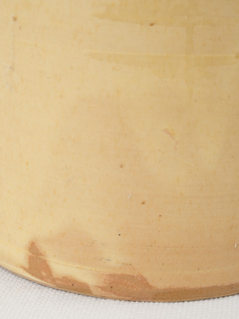 Vintage yellow ochre ceramic jar